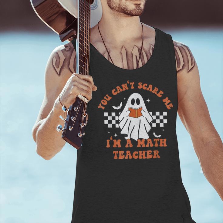 Retro You Can't Scare Me I'm A Math Teacher Cute Ghost Women Men Tank Top, gift for family, gift for coworker Retro You Can't Scare Me I'm A Math Teacher Cute Ghost Women Men Tank Top, gift for family, gift for coworker