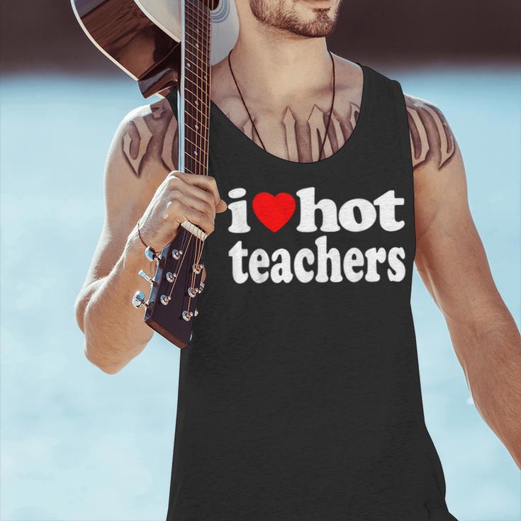 Retro I Love Hot Teachers Vintage I Heart Hot Teacher Men Women Girls Kids Men Tank Top, gift for family, gift for coworker