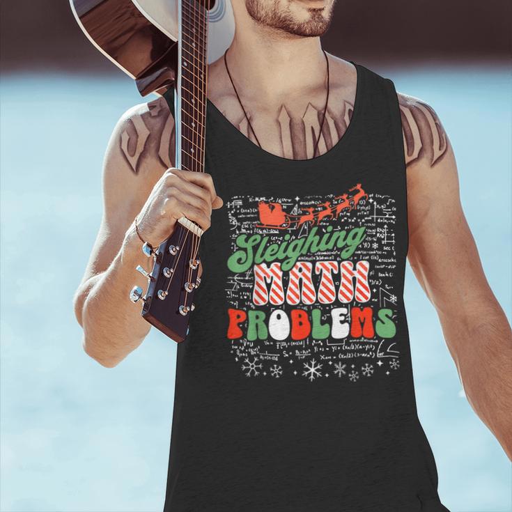 Retro Sleighing Math Problems Santa Math Teacher Christmas Men Tank Top, gift for family, gift for coworker Retro Sleighing Math Problems Santa Math Teacher Christmas Men Tank Top, gift for family, gift for coworker