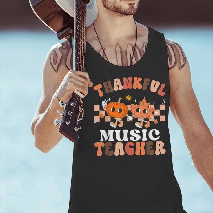 Retro Thankful Music Teacher Pumpkin Fall Thanksgiving Men Tank Top, gift for family, gift for coworker Retro Thankful Music Teacher Pumpkin Fall Thanksgiving Men Tank Top, gift for family, gift for coworker