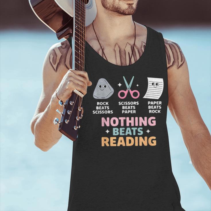 Rock Paper Scissors Teacher Librarian Nothing Beats Reading Men Tank Top, gift for family, gift for coworker Rock Paper Scissors Teacher Librarian Nothing Beats Reading Men Tank Top, gift for family, gift for coworker