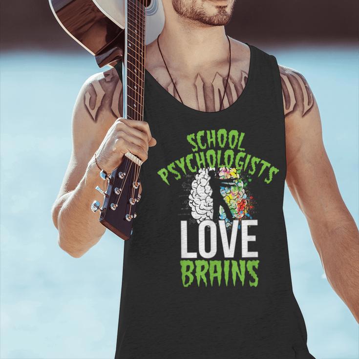 School Psychologists Love Brains Halloween Teacher Counselor Men Tank Top, gift for family, gift for coworker School Psychologists Love Brains Halloween Teacher Counselor Men Tank Top, gift for family, gift for coworker
