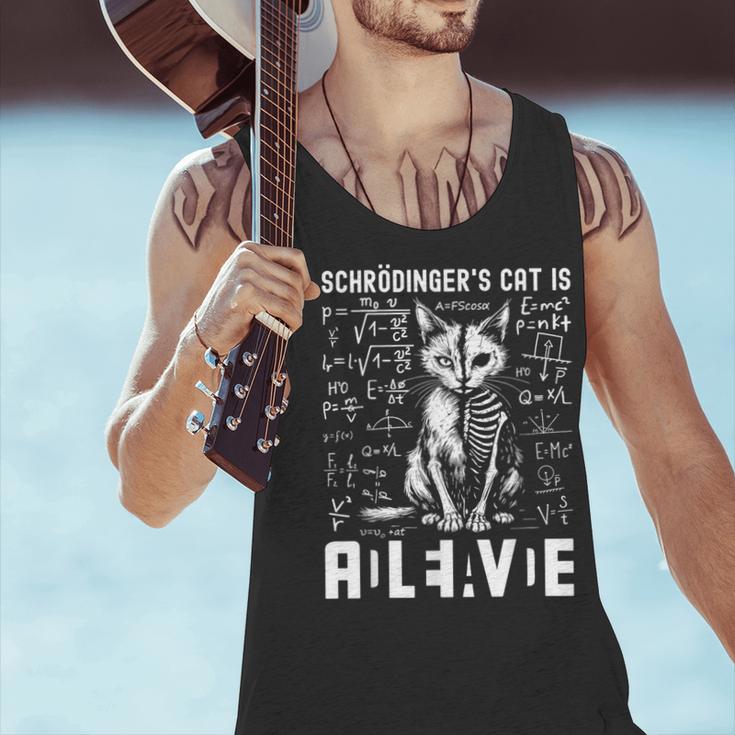 Schrodinger's Cat Dead And Alive Physics Teacher Men Tank Top, gift for family, gift for coworker