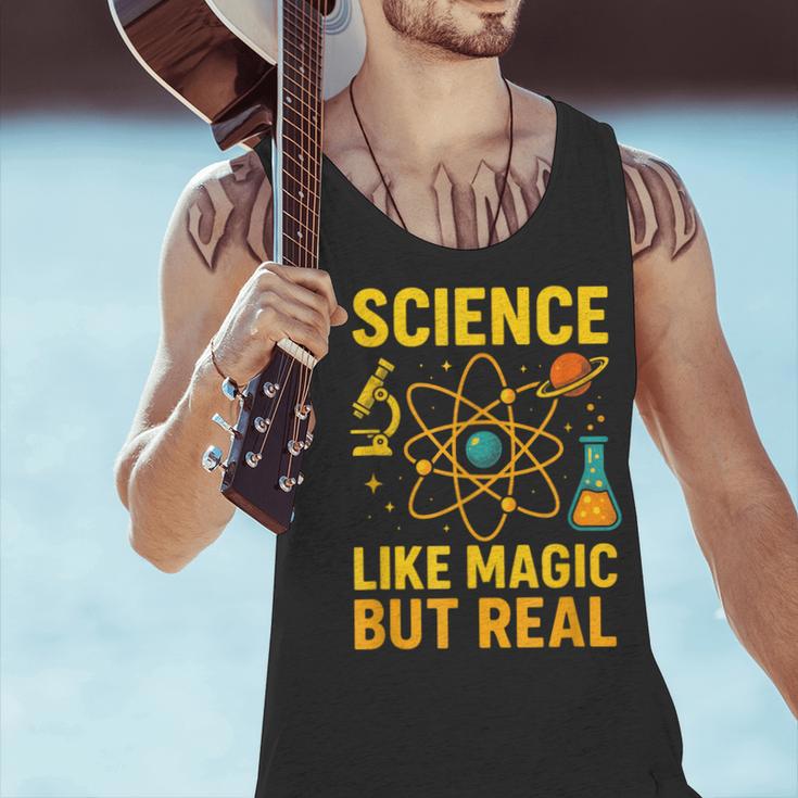 Science Like Magic But Real Nerdy Teacher Men Tank Top, Science Teacher Tank Tops, gift for family, gift for coworker