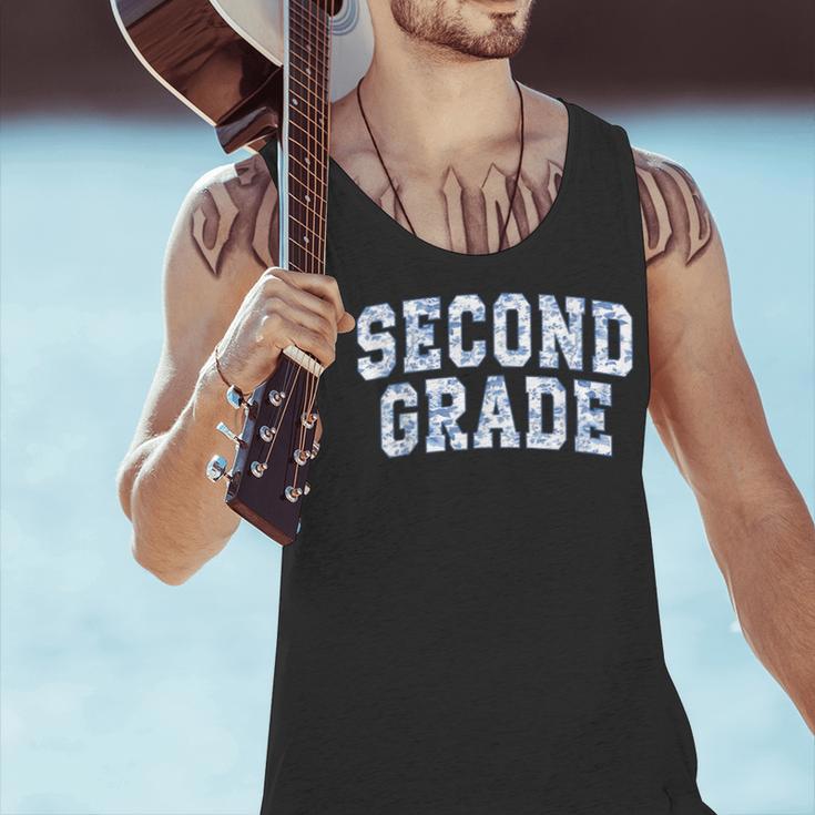 Second Grade Floral Blue Back To School 2nd Grade Teacher Men Tank Top, 2nd Grade Teacher Tank Tops, gift for family, gift for coworker Second Grade Floral Blue Back To School 2nd Grade Teacher Men Tank Top, 2nd Grade Teacher Tank Tops, gift for family, gift for coworker