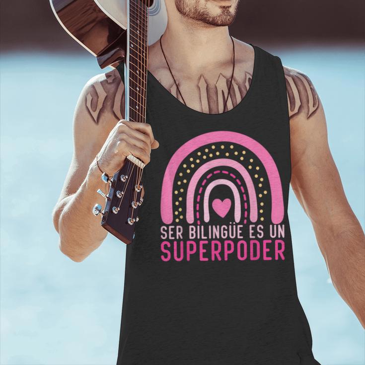 Ser Bilingue Es Un Superpoder Spanish Teacher Esl Teacher Men Tank Top, Esl Teacher Tank Tops, gift for family, gift for coworker