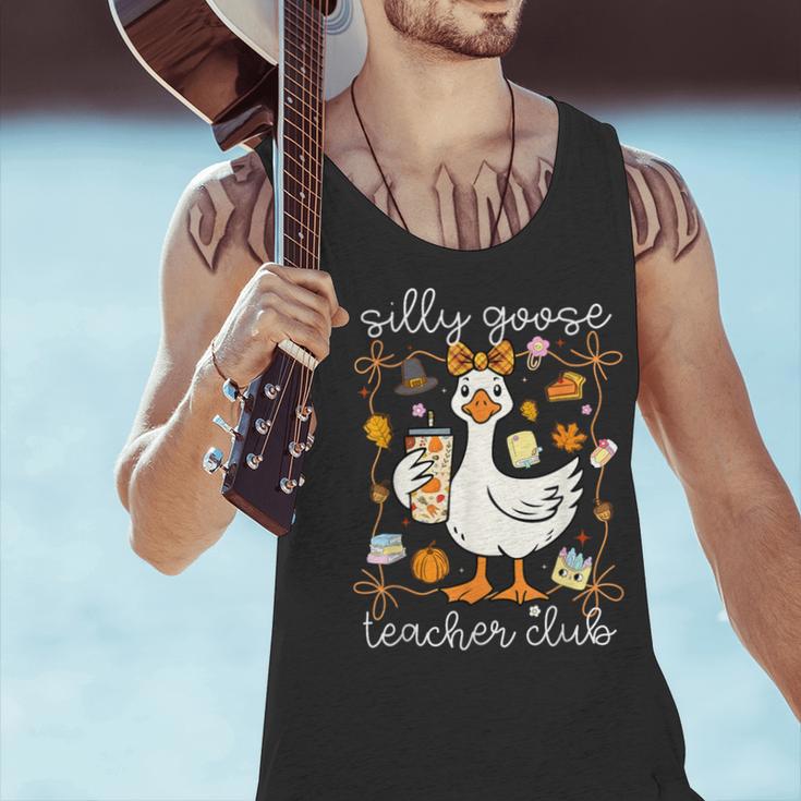 Silly Goose Teachers Club Cozy Fall Teacher Men Tank Top, gift for family, gift for coworker