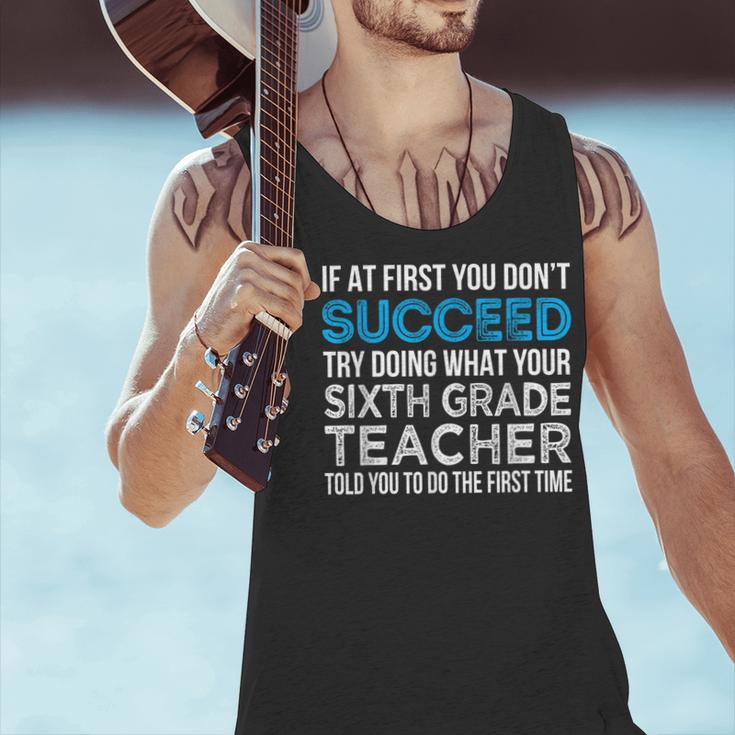 Sixth Grade Teacher 6th Grade Teacher T-Shirt Men Tank Top, gift for family, gift for coworker