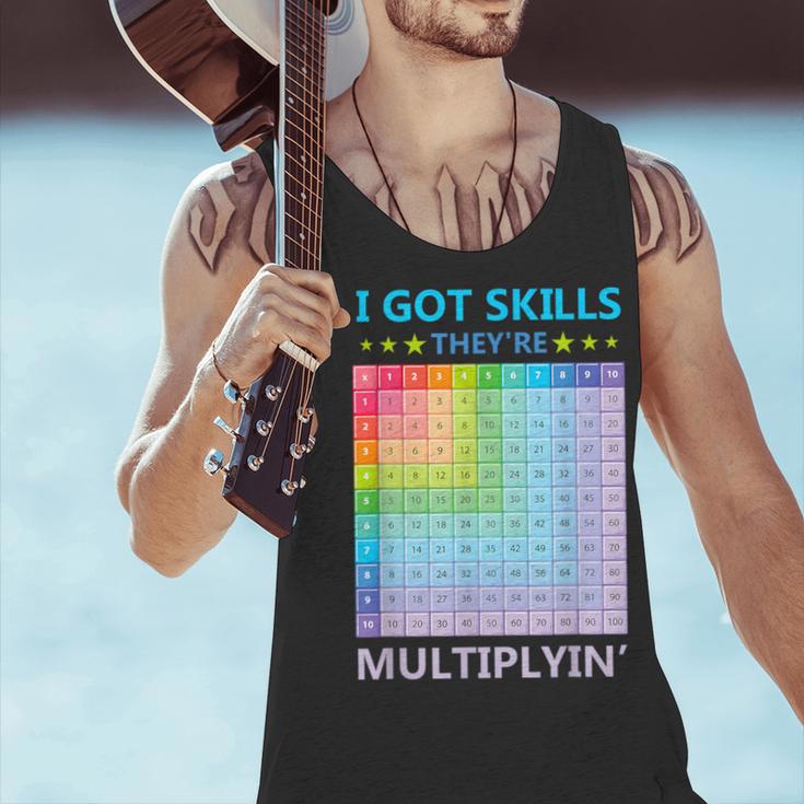 I Got Skills They'Re Multiplying Math Teacher Students Men Tank Top, gift for family, gift for coworker