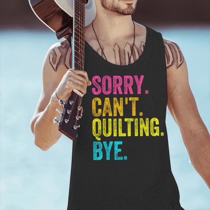 Sorry Can't Quilting Bye Teacher Student Quilting Men Tank Top, gift for family, gift for coworker