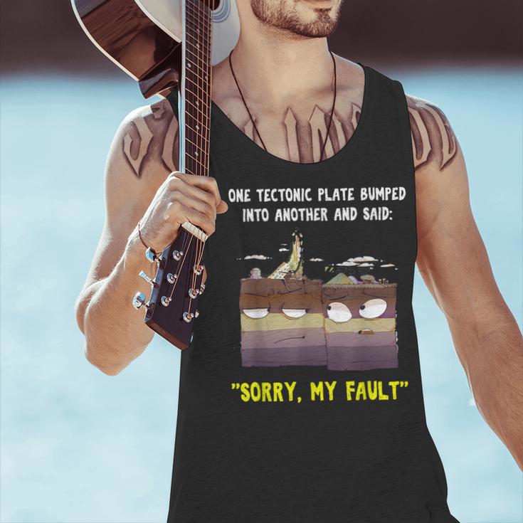 Sorry My Fault Earthquake Tectonic Plate Science Teacher Pun Men Tank Top, Science Teacher Tank Tops, gift for family, gift for coworker