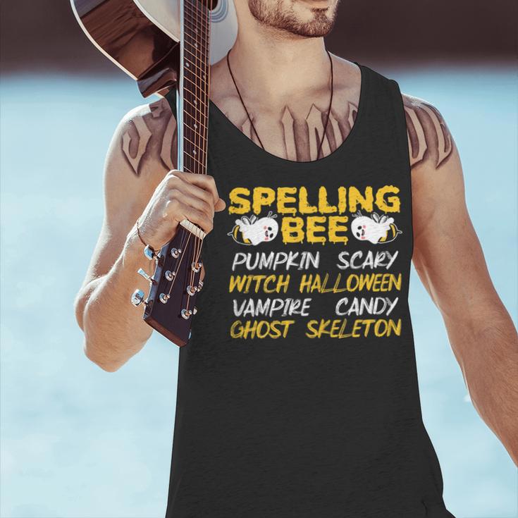 Spelling Bee Costume For a Halloween Teacher Pun Women Men Tank Top, gift for family, gift for coworker Spelling Bee Costume For a Halloween Teacher Pun Women Men Tank Top, gift for family, gift for coworker