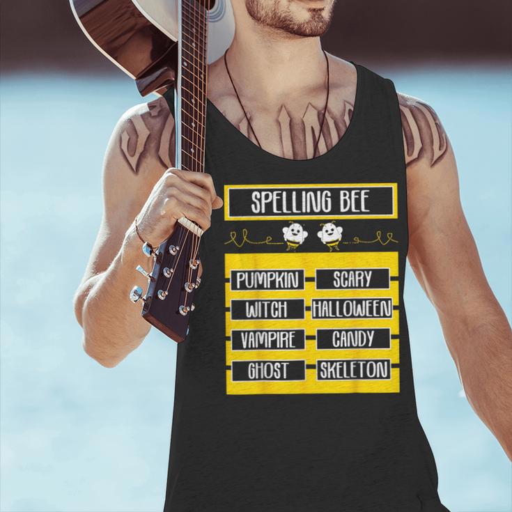 Spelling Bee Halloween Teachers Bee Spelling Competition Men Tank Top, gift for family, gift for coworker Spelling Bee Halloween Teachers Bee Spelling Competition Men Tank Top, gift for family, gift for coworker