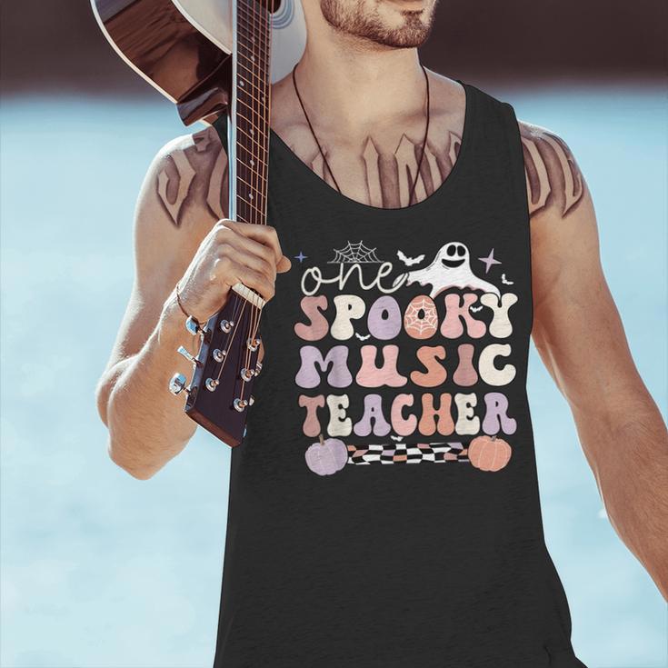 Spooky Music Teacher Halloween Music Teaching Men Women Men Tank Top, gift for family, gift for coworker