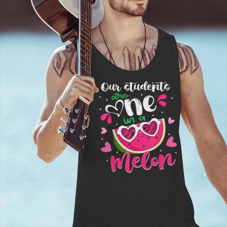 Our Students Are One In A Melon Teacher Watermelon Summer Men Tank Top, gift for family, gift for coworker