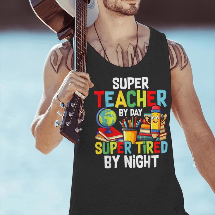 Super Teacher By Day Super Tired By Night Men Tank Top, Super Teacher Tank Tops, gift for family, gift for coworker Super Teacher By Day Super Tired By Night Men Tank Top, Super Teacher Tank Tops, gift for family, gift for coworker