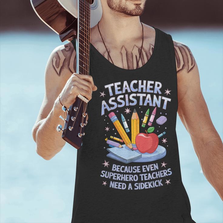 Superhero Sidekick Teaching Teach School Teacher Assistant Men Tank Top, gift for family, gift for coworker Superhero Sidekick Teaching Teach School Teacher Assistant Men Tank Top, gift for family, gift for coworker