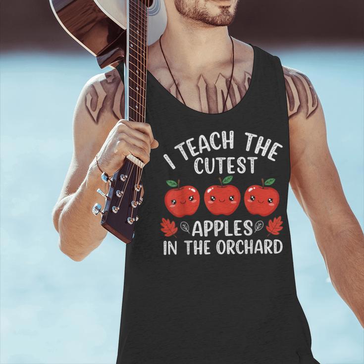 I Teach The Cutest Apples In The Orchard Cute Fall Teacher Men Tank Top, gift for family, gift for coworker