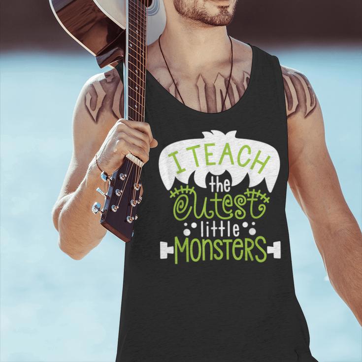I Teach The Cutest Little Monsters Halloween Teacher Spooky Men Tank Top, gift for family, gift for coworker I Teach The Cutest Little Monsters Halloween Teacher Spooky Men Tank Top, gift for family, gift for coworker