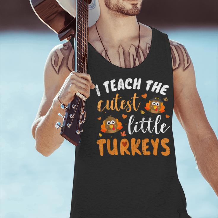 I Teach The Cutest Little Turkeys For Teacher Thanksgiving Men Tank Top, gift for family, gift for coworker I Teach The Cutest Little Turkeys For Teacher Thanksgiving Men Tank Top, gift for family, gift for coworker