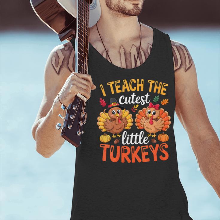 I Teach The Cutest Little Turkeys Teacher Thanksgiving Men Tank Top, gift for family, gift for coworker I Teach The Cutest Little Turkeys Teacher Thanksgiving Men Tank Top, gift for family, gift for coworker
