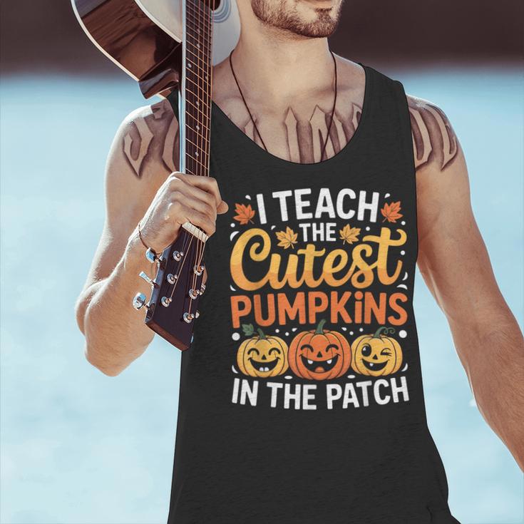 I Teach The Cutest Pumpkins Tshirt Halloween Teacher Men Tank Top, gift for family, gift for coworker
