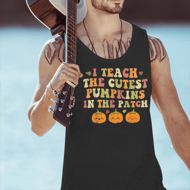 I Teach The Cutest Pumpkins In The Patch Fall Season Teacher Men Tank Top, gift for family, gift for coworker