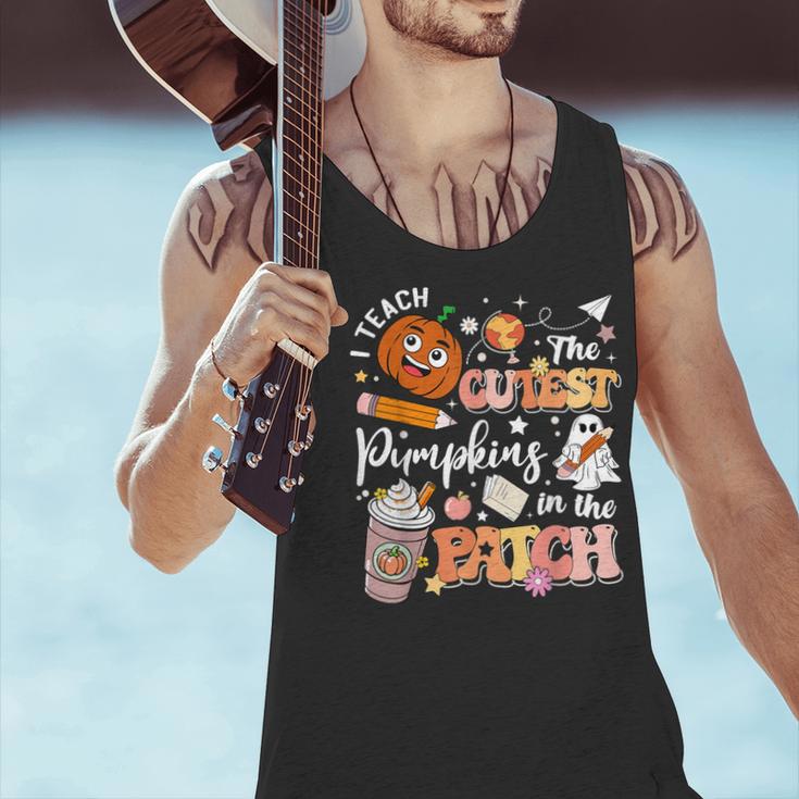 I Teach The Cutest Pumpkins In The Patch Halloween Teacher Men Tank Top, gift for family, gift for coworker I Teach The Cutest Pumpkins In The Patch Halloween Teacher Men Tank Top, gift for family, gift for coworker