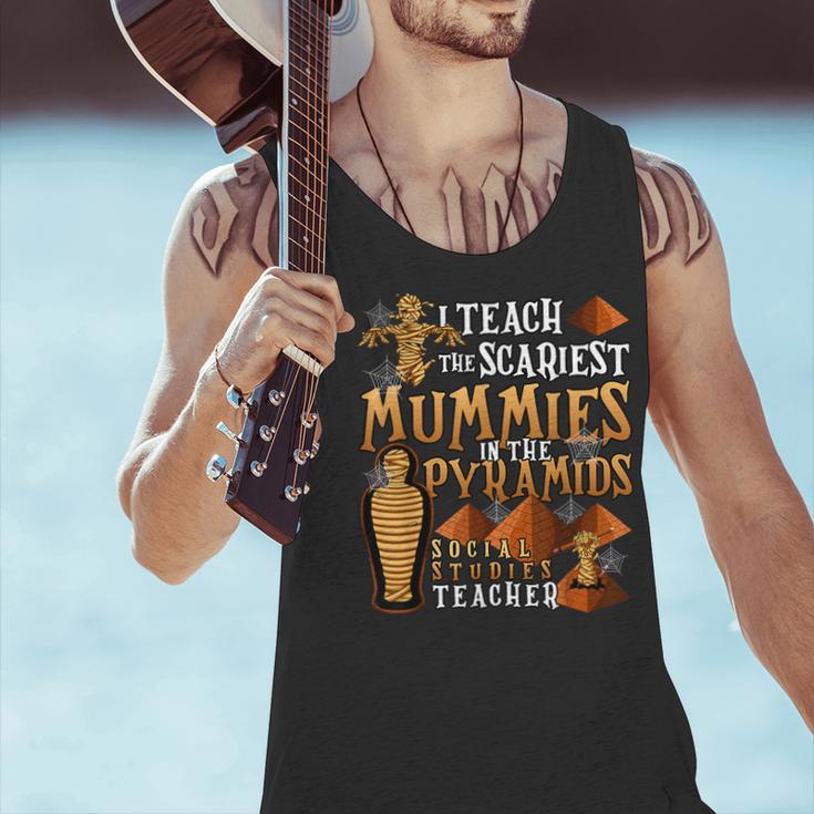 Teach The Scariest Mummies Halloween Social Studies Teacher Men Women Men Tank Top, gift for family, gift for coworker Teach The Scariest Mummies Halloween Social Studies Teacher Men Women Men Tank Top, gift for family, gift for coworker