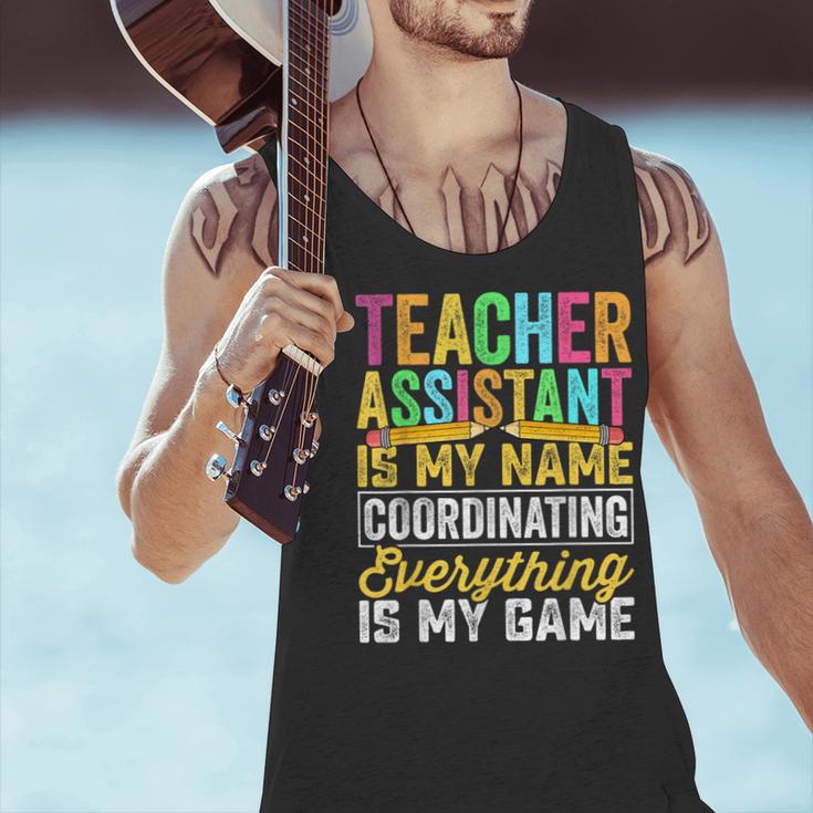 Teacher Assistant Is My Name Coordinating Teacher Aide For Men Women Men Tank Top, gift for family, gift for coworker Teacher Assistant Is My Name Coordinating Teacher Aide For Men Women Men Tank Top, gift for family, gift for coworker
