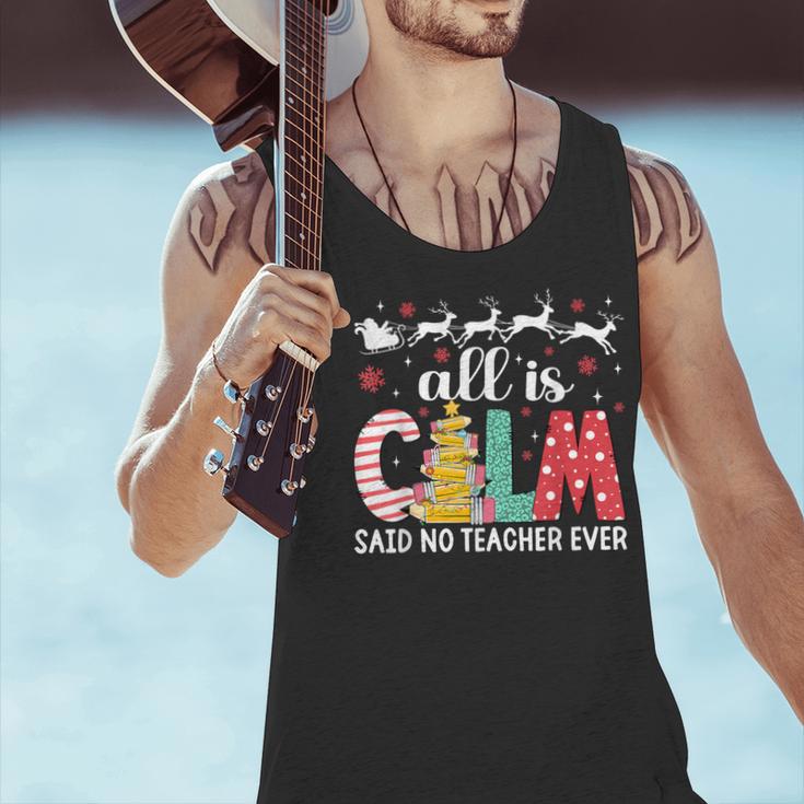 Teacher All Calm Said No Teacher Christmas Pencil Tree Men Tank Top, gift for family, gift for coworker Teacher All Calm Said No Teacher Christmas Pencil Tree Men Tank Top, gift for family, gift for coworker