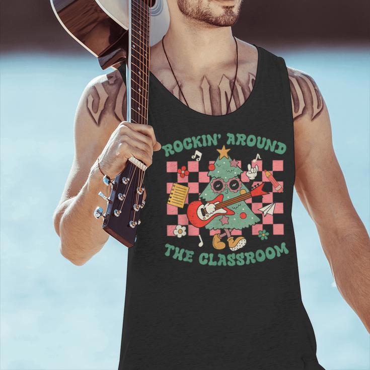 Teacher Christmas Rockin' Around The Classroom Men Women Kids Men Tank Top, gift for family, gift for coworker