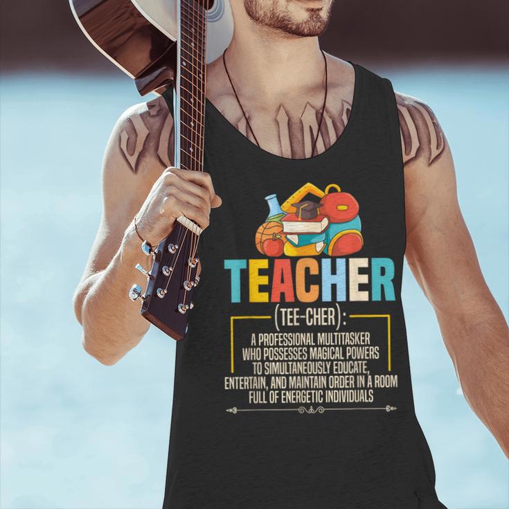 Teacher Definition Teaching School Teacher Men Women Men Tank Top, gift for family, gift for coworker Teacher Definition Teaching School Teacher Men Women Men Tank Top, gift for family, gift for coworker
