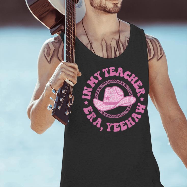 In My Teacher Era Yeehaw Pink Teacher Western Cowgirl Men Tank Top, gift for family, gift for coworker In My Teacher Era Yeehaw Pink Teacher Western Cowgirl Men Tank Top, gift for family, gift for coworker