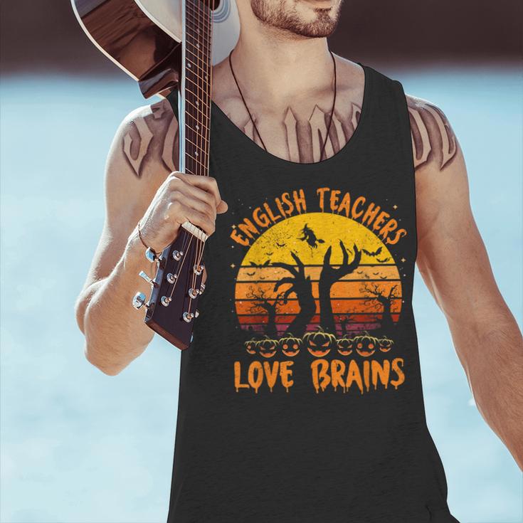 Teacher Halloween All English Teachers Love Brains Men Tank Top, English Teacher Tank Tops, gift for family, gift for coworker Teacher Halloween All English Teachers Love Brains Men Tank Top, English Teacher Tank Tops, gift for family, gift for coworker