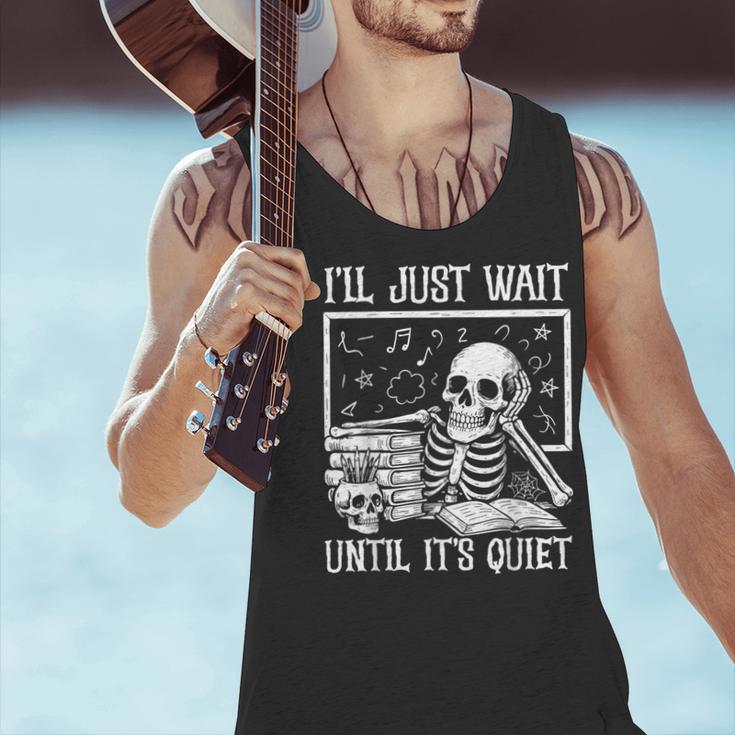 Teacher Halloween Shirt I'Ll Just Wait Until It's Quiet Men Tank Top, gift for family, gift for coworker Teacher Halloween Shirt I'Ll Just Wait Until It's Quiet Men Tank Top, gift for family, gift for coworker