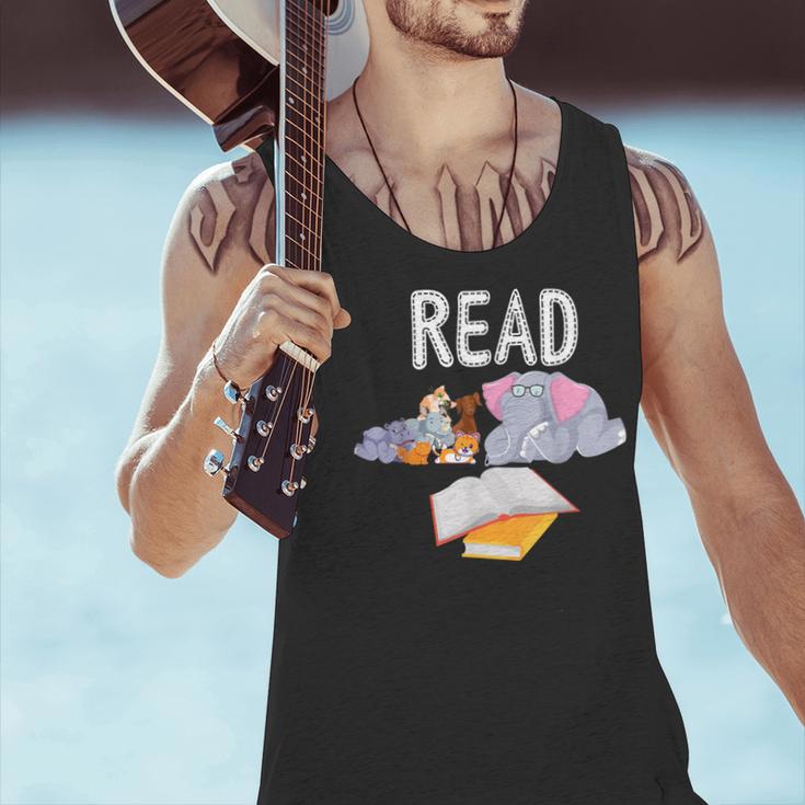 Teacher Library Read Book Club Piggie Elephant Pigeons Men Women Kids Men Tank Top, gift for family, gift for coworker