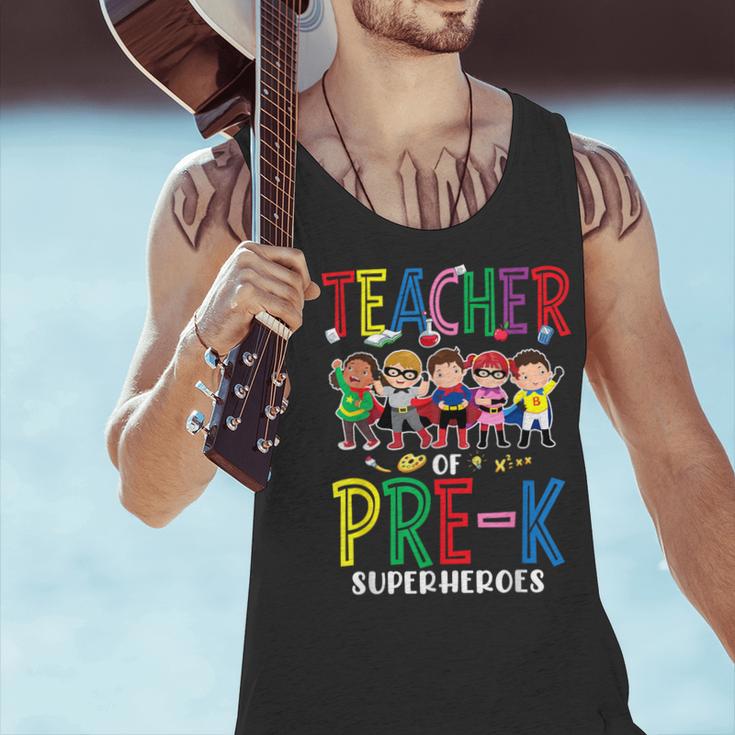 Teacher Of Pre K Superheroes Teacher New School Year Men Women Men Tank Top, gift for family, gift for coworker Teacher Of Pre K Superheroes Teacher New School Year Men Women Men Tank Top, gift for family, gift for coworker