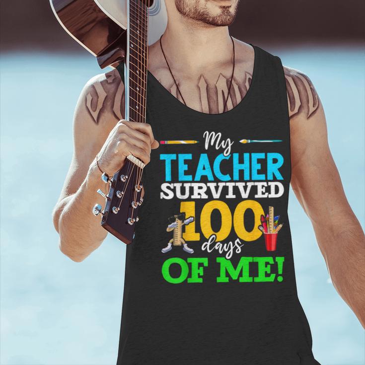 My Teacher Survived 100 Days Of Me Dab 100 Days Of School For Men Women Kids Men Tank Top, gift for family, gift for coworker My Teacher Survived 100 Days Of Me Dab 100 Days Of School For Men Women Kids Men Tank Top, gift for family, gift for coworker