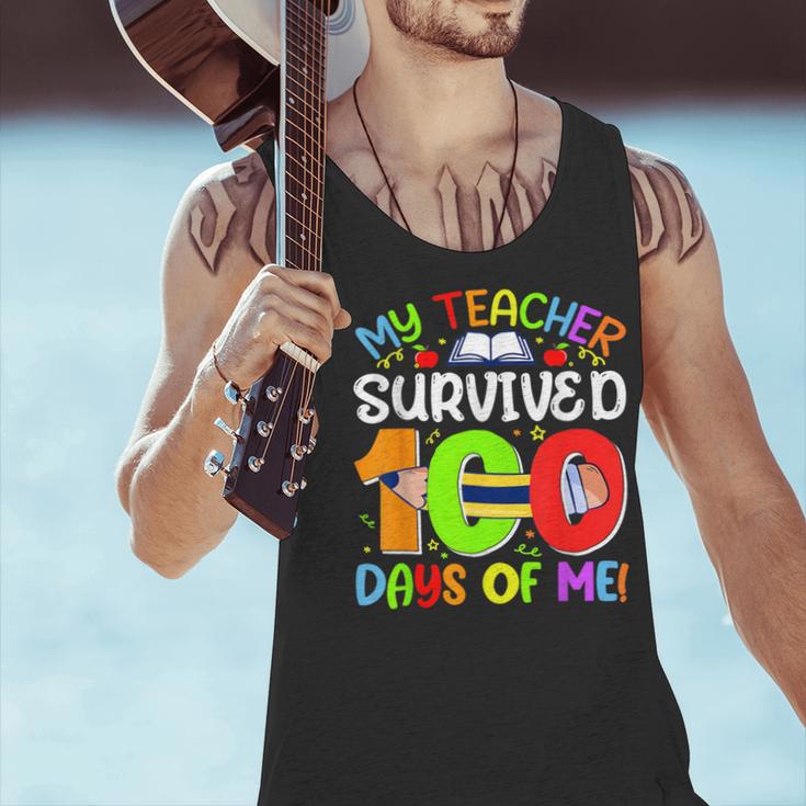 My Teacher Survived 100 Days Of Me 100 Days Of School Men Tank Top, gift for family, gift for coworker
