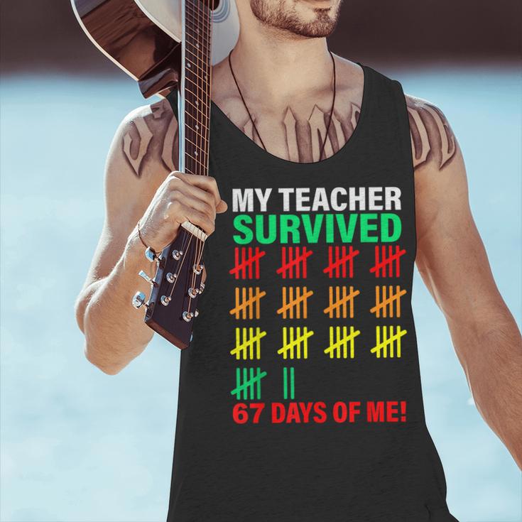 My Teacher Survived 67 Days Of Me School Kids Costume Men Tank Top, gift for family, gift for coworker My Teacher Survived 67 Days Of Me School Kids Costume Men Tank Top, gift for family, gift for coworker