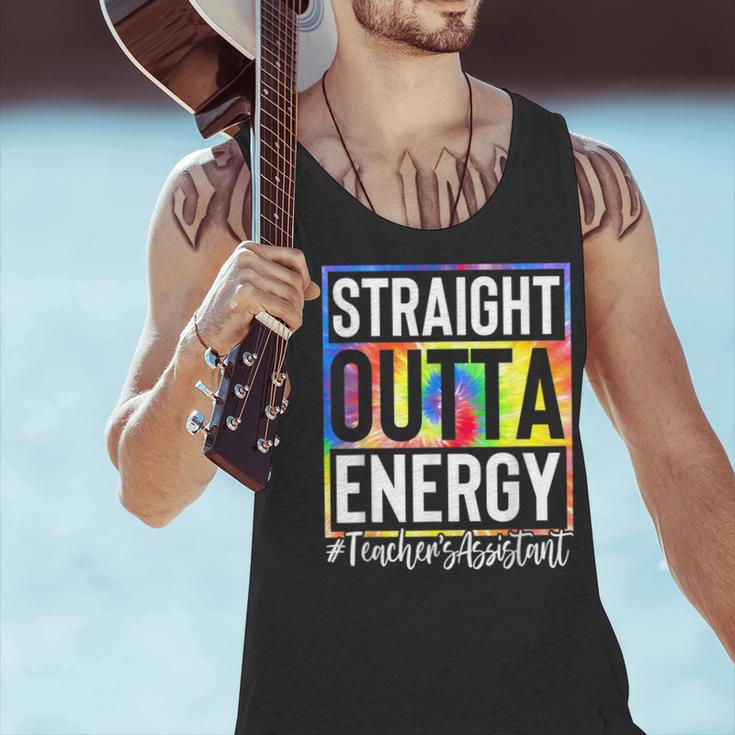 Teacher's Assistant Straight Outta Energy Teaching Tie Dye For Men Women Men Tank Top, gift for family, gift for coworker Teacher's Assistant Straight Outta Energy Teaching Tie Dye For Men Women Men Tank Top, gift for family, gift for coworker