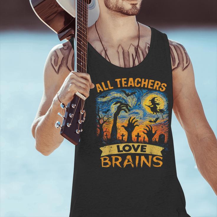 All Teachers Love Brains Shirt Teacher Halloween Tee Men Tank Top, gift for family, gift for coworker All Teachers Love Brains Shirt Teacher Halloween Tee Men Tank Top, gift for family, gift for coworker