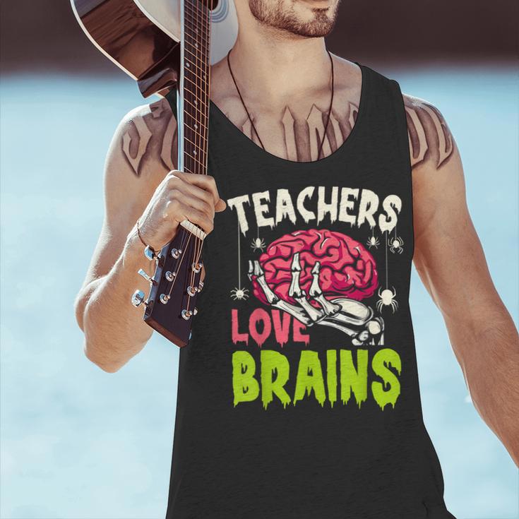 Teachers Love Brains Skeleton Halloween Teacher Funny Men Tank Top, gift for family, gift for coworker Teachers Love Brains Skeleton Halloween Teacher Funny Men Tank Top, gift for family, gift for coworker
