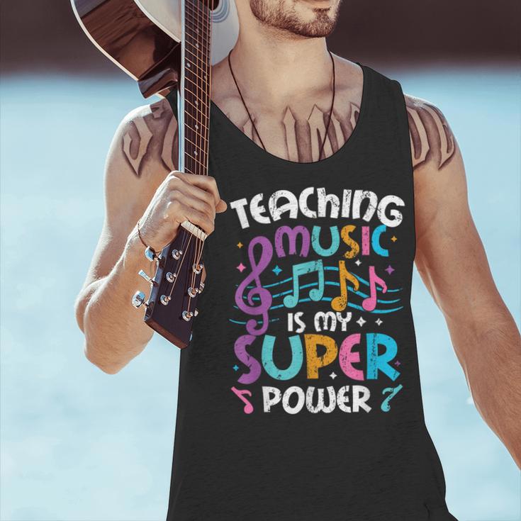 Teaching Music Is My Superpower Music Teacher For Men Women Kids Men Tank Top, gift for family, gift for coworker