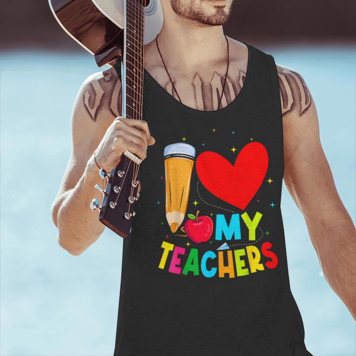Teens Graduation I Heart My Teachers I Love My Teachers Men Tank Top, gift for family, gift for coworker