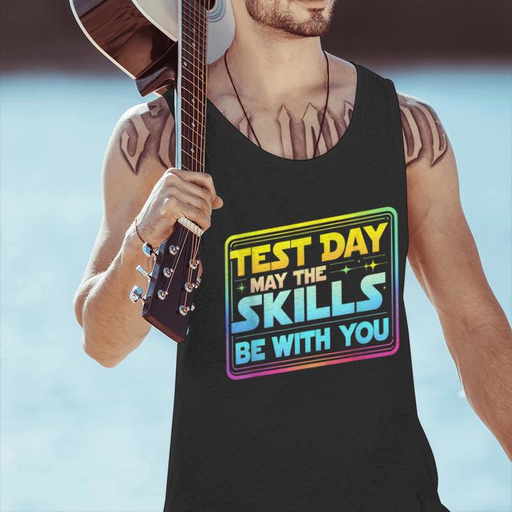 Testing Day Test Day May The Skills Be With You Teacher Men Tank Top, gift for family, gift for coworker Testing Day Test Day May The Skills Be With You Teacher Men Tank Top, gift for family, gift for coworker