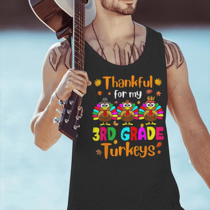 Thankful For My 3rd Grade Turkeys Thanksgiving Teacher Kids Men Tank Top, gift for family, gift for coworker Thankful For My 3rd Grade Turkeys Thanksgiving Teacher Kids Men Tank Top, gift for family, gift for coworker
