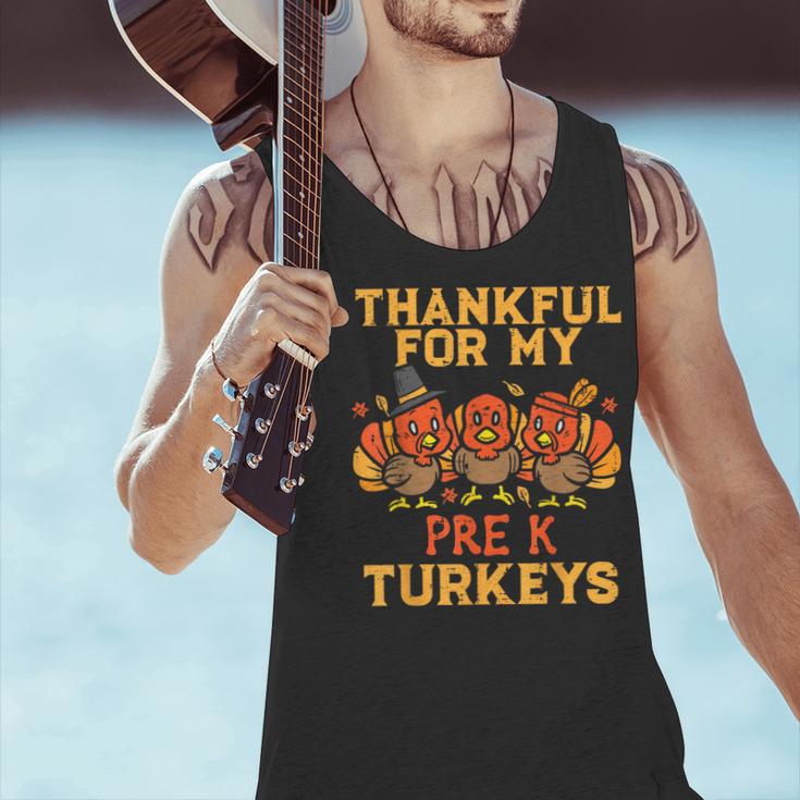 Thankful For My Pre K Turkeys Teacher Thanksgiving Men Women Men Tank Top, gift for family, gift for coworker Thankful For My Pre K Turkeys Teacher Thanksgiving Men Women Men Tank Top, gift for family, gift for coworker