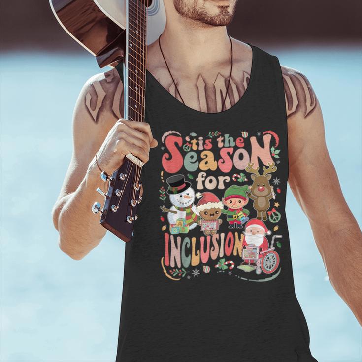 Tis The Season For Inclusion Christmas Sped Teacher Men Tank Top, gift for family, gift for coworker